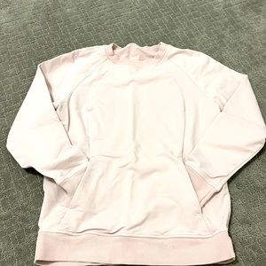 Light pink lululemon scuba sweatshirt